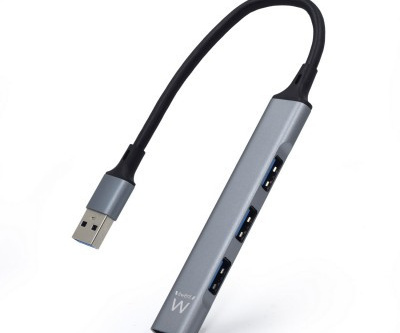 HUB EWENT USB-A 3.2 P/ 4 USB 2.0