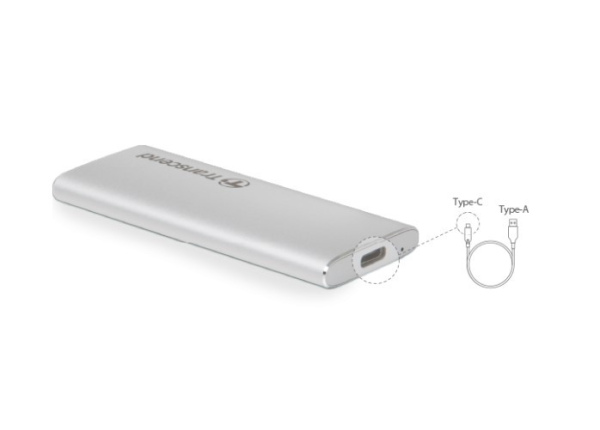 CAIXA EXTE.SSD M.2 2280/2260 TRANSC. SILVER
