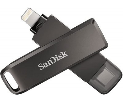 PEN DRIVE 64GB SANDISK IXPAND USB-C + APPLE LIGHTNING