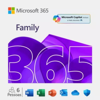 SW MS OFFICE 365 FAMÍLIA 6PC 1 ANO ? ESD